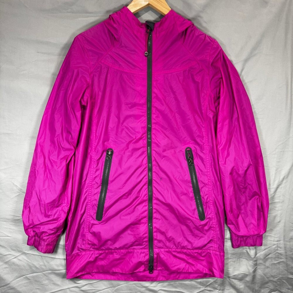 Lululemon No Rain No Gain Jacket Paris Pink Women 6 Windbreaker Gorpcore - Picture 1 of 9